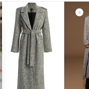 JLUXLABEL TWEED TRENCH COAT